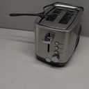 GE 2 Slice Stainless Steel Toaster, Extra Wide Slots for Toasting Bagels, Breads, Waffles & More, 7 Adjustable Shade Settings, Removable Crumb Tray, Countertop Kitchen Essentials, 850 Watts