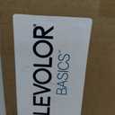 LEVOLOR Basics 2 Faux Wood Horizontal Blinds for Indoor Windows, 34 W x 72 H, Cordless Light Filtering Window Shade, White