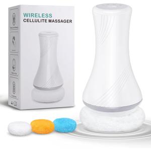 Body Sculpting Machine, Cellulite Massager for Women, Electric Body Massager with USB Rechargeable for Belly, Waist, Legs, Arms, Butt (White)