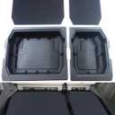 For 2011-2020 Toyota Sienna Trunk Organizer, MPV Insert Cargo Rear Hatch Storage Box, Extra Space fits Sienna Under Cargo Floor Storage Bins Accessories