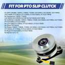 Electric PTO Clutch Compatible with GT200 GTH200 GTH220 GTH225 PP22H50K PP22H50KA Fits for AYP Craftsman Cub Cadet MTD Husqvarna 140923 170056 174509 532140923 532150283 532170056 532174509 5215-73