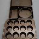 WDYB Oven Baking Pans - Non-Stick Bake Tray Sheet Bakeware Set Baking supplies Bakeware sets Kitchen supplies Baking set Cookware sets Baking pans sets Baking kit Baking dishes for oven