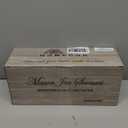 Rustic Wall Sconces Mason Jar Sconces Handmade Wall Art Hanging Design with Remote Control LED Fairy Lights and White Peony,Christmas Decor Gift Farmhouse Wall Home Decor Living Room Lights Set of Two (Peony+brown Board)