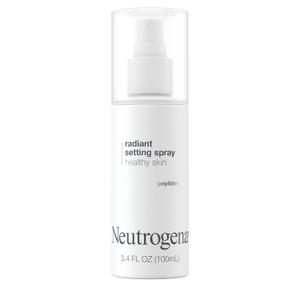Neutrogena Healthy Skin Radiant Setting Spray, Long-Lasting Face Mist with Antioxidants & Pep-tides, Lightweight Hydrating Formula Locks Makeup for Glowing, Refreshed Skin, 3.4 fl. Oz