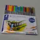 Staedtler Double Ended Markers, Assorted Bullet Tips, Assorted Colors, 36/Pack