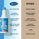 Ice Machine Cleaner and Descaler 32 oz | Ice Maker Cleaner for All Brands; Opal, Scotsman, Manitowoc, Affresh, etc. Countertop Icemaker Cleaners Solution | Icemaker Cleaners and Descaler 100% Active!