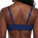 Ocean Blues Women's Bandeau Bikini Top Padded Swimsuit Top with Adjustable Straps (XXL)