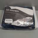 MAIHER Pinch Pleat Curtain for Living Room, Room Darkening Light Blocking 63 Inches Long Window Treatment Panel for Bedroom, Office, Navy Blue, 54" W x 63" L, 1 Panel