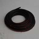 40 Feet Rubber Weather Stripping Door Seal Large Gap and Easy Installation, Self-Adhesive Universal Car Weather Stripping Door Seal Strip for Door Frame(Black)