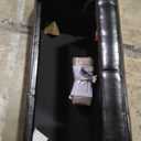 Christopher Knight Home Guernsey Leather Wood-Frame Storage Ottoman, Black