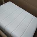 Sweetcrispy Carry on Luggage, Hard Shell ABS Suitcase with Double Spinner Wheels, Lightweight Expandable Rolling Suit Case with TSA Lock, 24 Inch Cream White