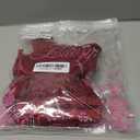 Lilosy Sexy Stocking Rhinestones Heart Garter Underwire Floral Mesh lace Sheer Baby doll Lingerie Teddy Bodysuit Skirt Set (Burgundy Red)