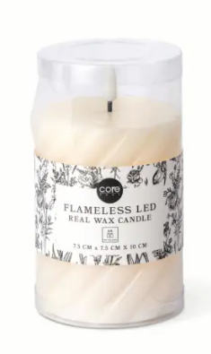 DI CORE SMALL SWIRL PILLAR LED CREAM