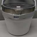 COKTIK 7L Insulated Ice Bucket with LidDouble Wall Vacuum Stainless Steel Beverage Bucket Keeps Frozen LongerHolds 6 Longnecks or 3 Bottles of Winefor hot food, Large Parties(No Accessories, White)