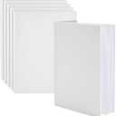 Paper Junkie 15 Pack 8.5x11 inch White Blank Hardcover Books for Kids to Write Stories, Unlined Scrapbook and Journal - 18 Sheets Each