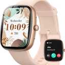 Parsonver Smart Watch for iOS and Android Phones(Answer/Make Calls), HD Screen Watches for Women, IP68 Waterproof Fitness Tracker Watch with Heart Rate Sleep Monitor, Steps Calories Counter, Rose Gold
