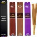 M.Y.T Natural Incense Gift Set  Sandalwood, Lavender, Frankincense  Long-Lasting, Low Smoke  Relaxation, Meditation, Odor Removing  25g x 3 Packs