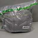 Travel Blanket with Carry Bag, Lightweight Wearable Airplane Blanket, Soft Packable Throw for Travel & Office Light Grey