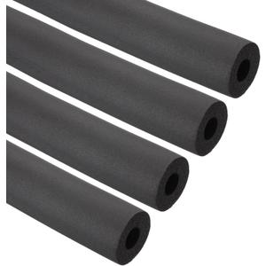 PATIKIL 3/8"(10mm) ID x 6Ft Pipe Insulation Foam Tube, 4Pcs Pipe Cover Wrap Roll Bar Padding Tubing for Handle Grip HVAC Outdoor Air Conditioner Units, Black