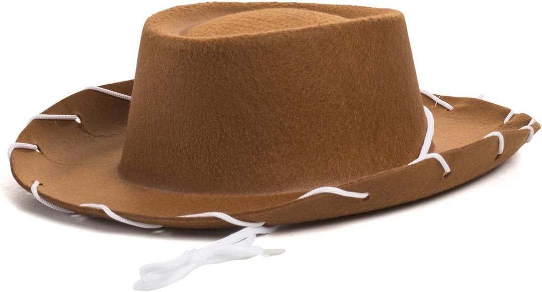 Childrens Brown Felt Cowboy Hat by Century Novelty by Century, brown, Size Small