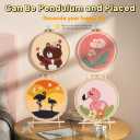 Punch Needle Kit, Gentle Pink Flower Embroidery, Embroidery Starter Kit for Beginners, Mother's Day, Children's Day, Birthday Gifts & Decorations, 7.87x7.87inch
