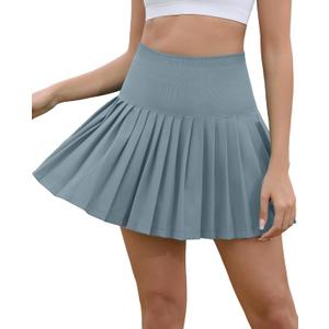 Womens Golf Skirt with Shorts High Waisted Pleated Tennis Skirts Athletic Skorts with Pocket Tummy Control (S)