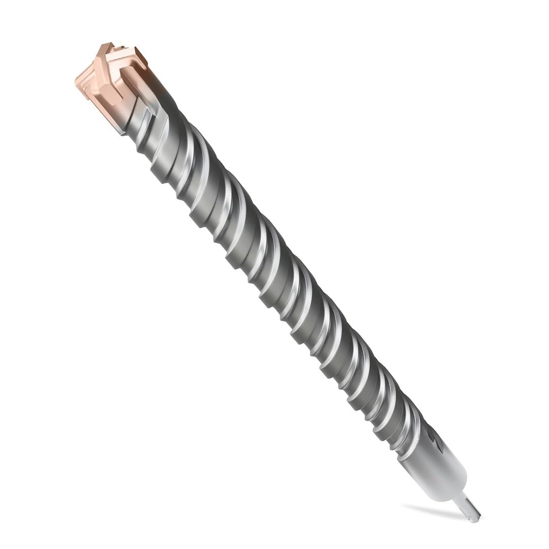 SDS Plus Rotary Hammer Drill Bit, 1-1/2"18" (38mm460mm) - 4 Carbide Cutting Edges & Coated Head | Heavy-Duty for Masonry, Concrete, Natural Stone, Brick Walls