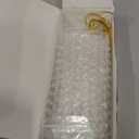 HDCRYSTALGIFTS 4PCS Small Trellis for Mini Potted Plants Indoor Decorations with Crystal Prisms Sun Catchers, 7.5inch Metal Plant Stakes Suncatchers for Fairy Garden Rainbow Crystals