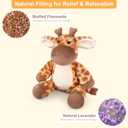 SuzziPals Giraffe Stuffed Animal, Heatable & Coolable Plushie, Microwavable Heating Pad for Soothing & Relaxation, Cute Plush Toy, Giraffe Gifts for Kids & Adults
