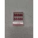 Glamnetic Press On Nails - Red | Glossy, Velvet, Short Squoval Nails, Salon Quality | 15 Sizes - 30 Nail Kit with Glue