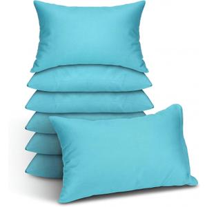 Kigley 6 Pack Mini Pillows Bulk for Daycare, Travel, 14"x9" Small Soft Pillow for Pet Neck/Lumbar Support(Light Blue)