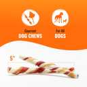 Good n Fun Triple Flavor Twists for All Dogs, 70 Count, Treat Your Dog to Long-Lasting Chews Made with Beef Hide, Pork Hide and Chicken