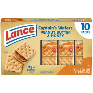Lance Peanut Butter and Honey, 10 Count 1.37 Oz (EXP 10/03/26)