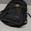 JanSport Main Campus FX Backpack - Travel or Work Bag w 15-Inch Laptop Pack with Leather Trim, Black, One Size