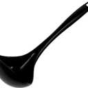 Chef Craft Basic Melamine Cooking Ladle, 10.5 inch, Black