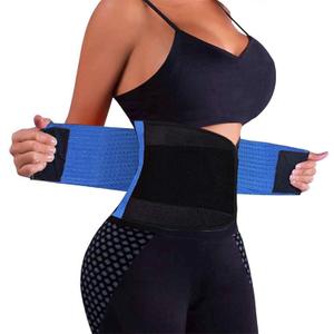 VENUZOR Waist Trainer Belt for Women - Waist Cincher Trimmer - Slimming Body Shaper Belt - Sport Girdle Belt (UP Graded) (Small, Blue)