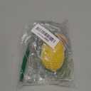 Wooden Baby Rattle Toys Stuffed Crochet Rattle with Teether Ring for Newborn Babies Fruit Wooden Teether Toy Infant Toddler Handcrafted Crochet Rattles Cute Shower Gifts for Boy and Girls (Lemon)