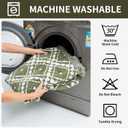 Reversible Couch Cover Blanket, Christmas Couch Cover, Chenille Sofa Cover Blanket, Christmas Sofa Covers Washable, 71"71" Couch Protector for Recliner & Chair (1PC, Green, Single Seater)