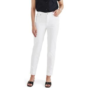 Dockers Women's Dockers Women's Slim Fit High Rise Jean Cut Pants (30, Lucent White)