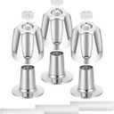 3PCS Metal Shower Knob Replacement Bathtub Faucet Handle Remodel Kit Compatible Price Pfister Verve Tub/Shower Faucet with Hot/Cold/Diverter/Flange Base, shower handle replacement