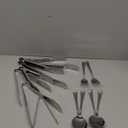 Gisly 12-Piece Serving Set - Large Spoons, Forks, Tongs, Ladle, Cake Server & Appetizer Tongs for Buffet Catering, Dishwasher Safe