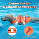 EMUST Dog Life Vest, Bright Color Dog Water Vest with Superior Buoyancy, XL