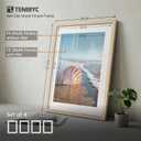 24x36 Poster Frame 4 Pack, 20x30 Mat, Oak Wood, for Picture