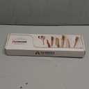 Astercook Knife Set, 13 Pieces Kitchen Knives Set with Healthy Anti-Rust Coating, Dishwasher Safe, Stainless Steel Chef Knife Sets with 6 Blade Guards, Perfect Holiday Gifts for Kitchen (Large, Cream)