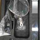 KENES Chrome Bowl Vessel Sink Facuet Single Handle Tall Bathroom Sink Faucet Bathroom Vanity Faucet Basin Mixer Tap with Water Supply Lines and Pop Up Sink Drain, LJ-9031A-5