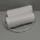 Lamp Shades Set of 2 - Drum Lampshades 11.4" x 12.9" x 9.8" Inches, Fabric Medium Replacement Lampshades for Table Lamp, Floor Lamp, Assembly Required, Spider,Linen (White)