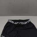 Under Armour Girls' Play Up Solid Shorts (Medium, Black (001)/Metallic Silver)