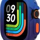 Bumper Case for Apple Watch Ultra 2/3 49mm, Slim Flexibl TPU Shockproof Apple Watch Ultra 2 Protector for iWatch Accessories, No Screen Protector, Blue-Purple