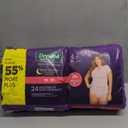 Depend Night Defense Adult Diapers, Incontinence & Postpartum Bladder Leak Underwear for Women, Disposable, Overnight, Medium, Blush, 24 Count, Packaging May Vary