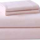 Laura Ashley - Flannel Sheets Full Size, Anti-Pilling & Wrinkle Resistant Cotton, Touchably Soft for All-Season Comfort - Bed Sheets with Matching Pillowcases & Fitted Sheet (Bright Blush)